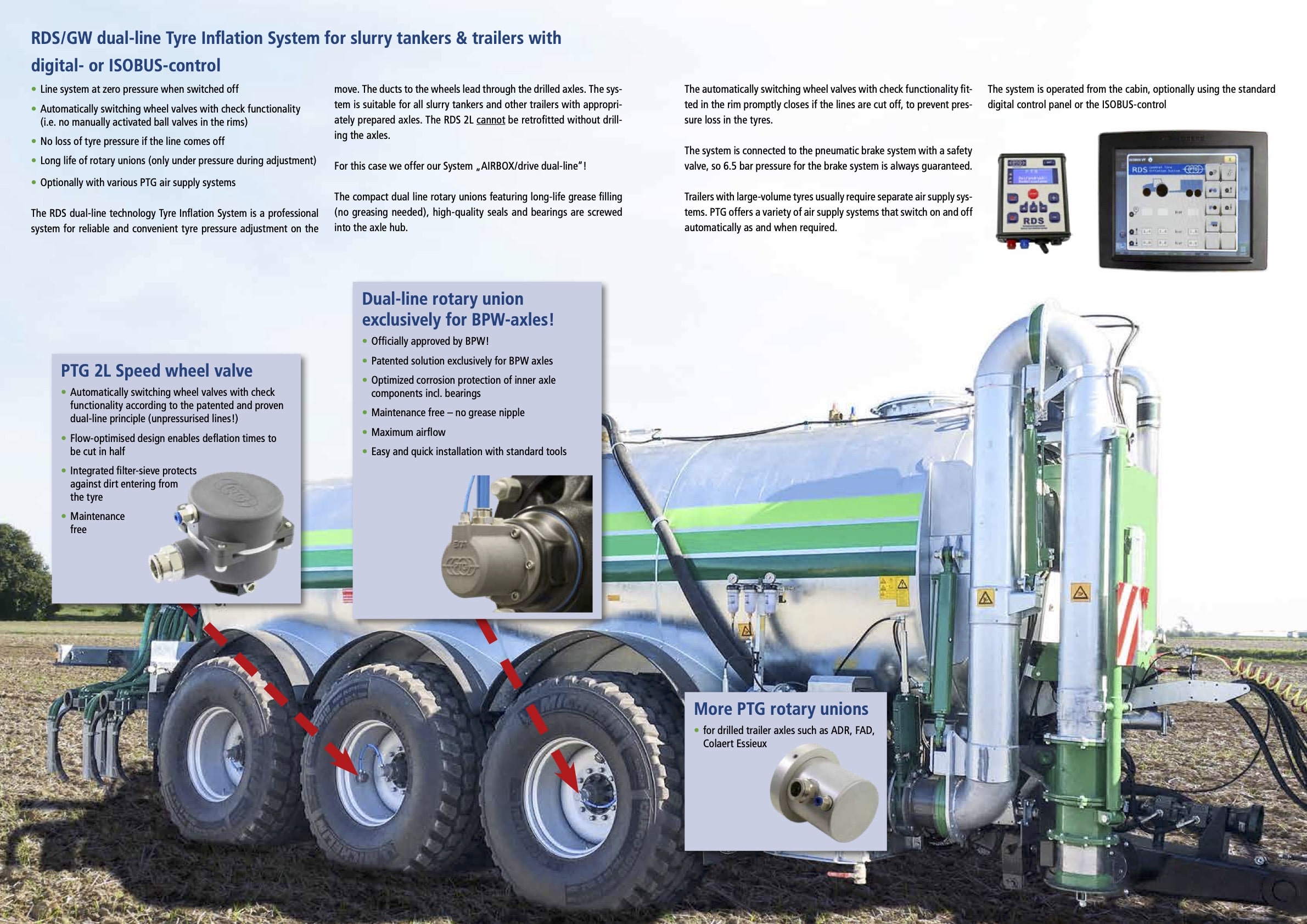 RDS/GW 2L for Slurry Tankers and Trailers